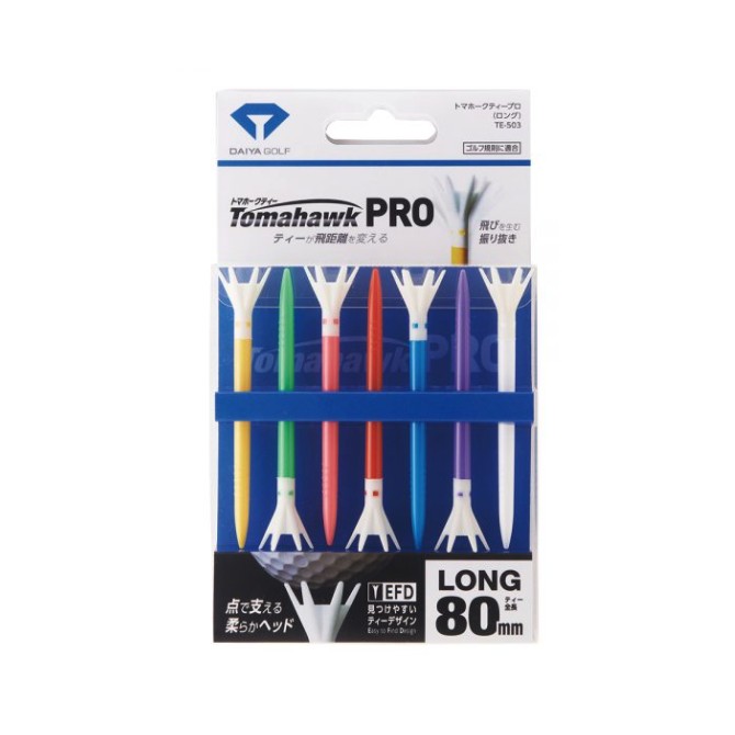 Daiya Tomahawk Pro Golf Tee Long 80mm