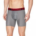 Under Armour Men's Original Series 6-inch Boxerjock Boxer Briefs True Gray Heather 025 red