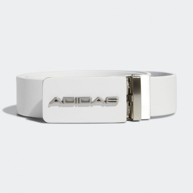 Adidas Mens Golf Metallic Logo Stepless Adjustment Belt