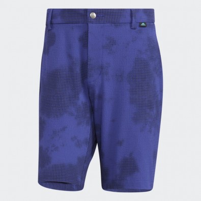 Adidas Men Golf Play Green Spray Dyed Shorts Legacy Indigo