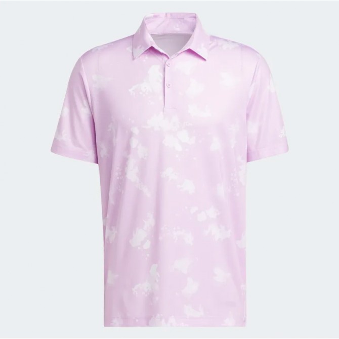 Adidas Men Golf Splatter Print Polo Shirt