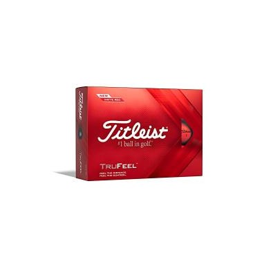 Titleist Tru Fel Golf Ball Matt Red 2022