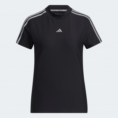 Adidas Women Golf 3-Stripes Mock-Neck Shirt