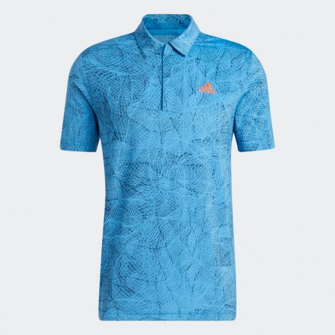 Adidas Men Golf Motion-Print Polo Shirt