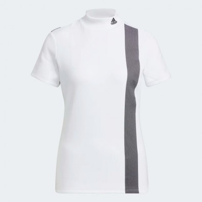 Adidas Women Golf Aeroready 3-Bar Mock Neck Shirt